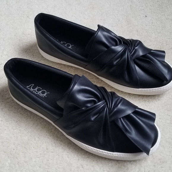 Sugar Shoes - 🔥CLOSING MONDAY🔥Sugar Black Bow Slip On Sneakers